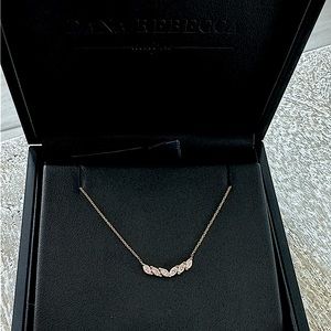 14 Karat gold necklace with 0.27 carat diamonds from Dana Rebecca Designs